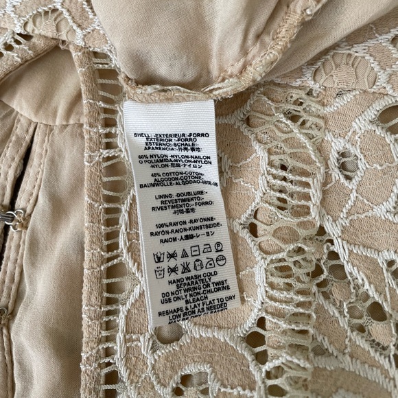 Free People One Million Lover Cream Lace Dress - Picture 11 of 15